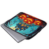 Spooky Night Haunted House Thrills Laptopschutzhülle (Vorne Knopf)