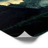 Spooky Night Landschaft Poster (Ecke)