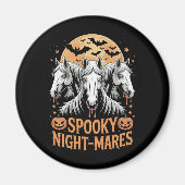 Spooky Night Mares Halloween Pferd Magnet (Vorne)