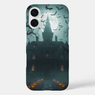 Spooky Night mit Jack-o'-Lanterns iPhone 16 Hülle