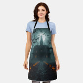 Spooky Night mit Jack-o'-Lanterns Schürze (Getragen)