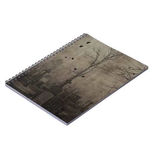 Spooky Night of Crows Notizblock (Linke Seite)