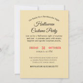 Spooky Night Party Einladung (Rückseite)