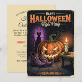 Spooky Night Party Einladung (Vorne/Hinten)