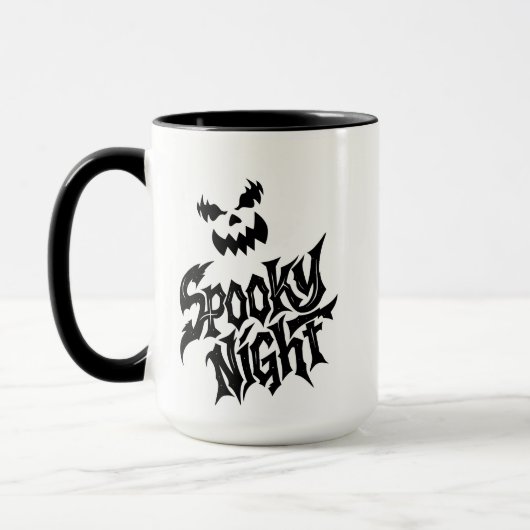 Spooky night Pumpkin face Tasse (Links)