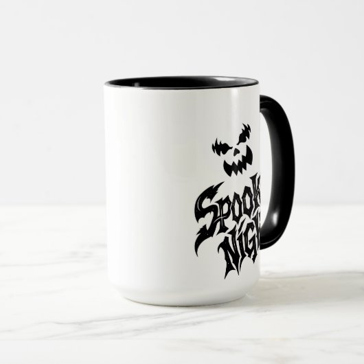 Spooky night Pumpkin face   Tasse (VorderseiteRechts)