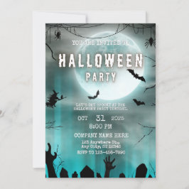 Spooky Night Theme Small Business Halloween Office Einladung