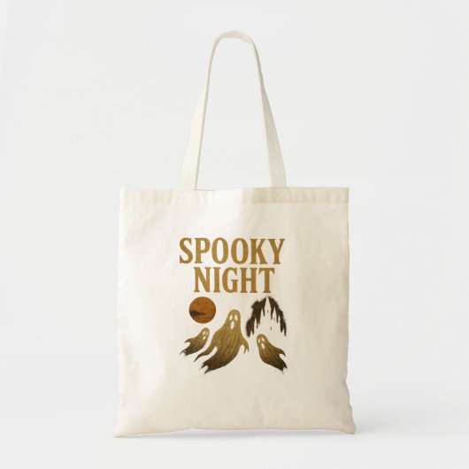 Spooky Night Tote Bag Elegant Halloween Gothic  Tragetasche (Vorne)