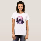 Spooky Nights: Spuk Hausdesigns T-Shirt (Vorne ganz)