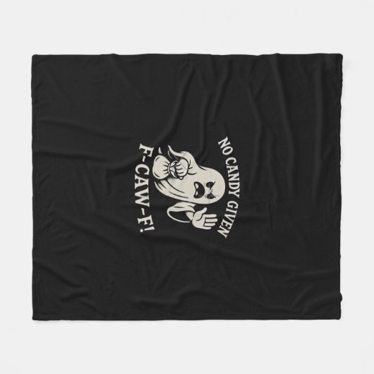 Spooky No Given F-Caw-F Graphic Fleecedecke (Vorderseite (Horizontal))