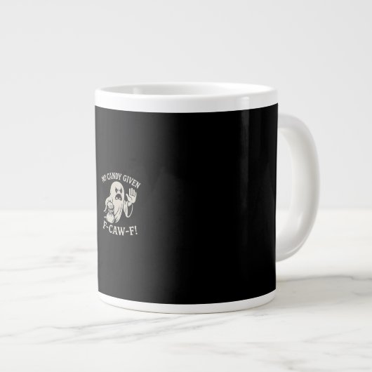 Spooky No Given F-Caw-F Graphic Jumbo-Tasse (Vorderseite Rechts)