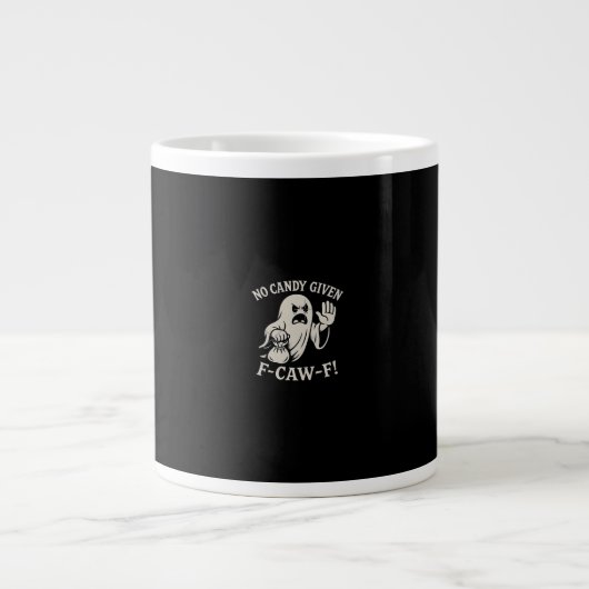 Spooky No Given F-Caw-F Graphic Jumbo-Tasse (Vorderseite)