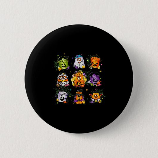 Spooky Nuggets Mecket Halloween Chicken Nugge Button (Vorderseite)