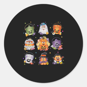 Spooky Nuggets Mecket Halloween Chicken Nugge Runder Aufkleber
