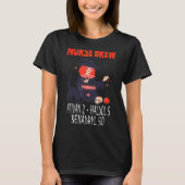 Spooky Nurse Brew Ativan 2 Haldol 5 Benadryl 50 Wi T-Shirt (Vorderseite)