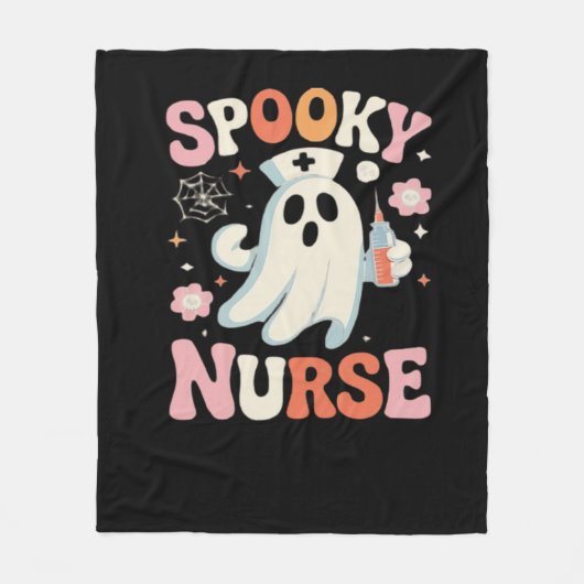 Spooky Nurse Classic T - Shirt_1 Fleecedecke (Vorderseite)