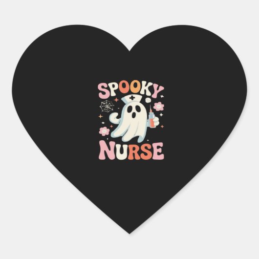 Spooky Nurse Classic T - Shirt_1 Herz-Aufkleber (Vorderseite)