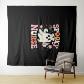 Spooky Nurse Classic T - Shirt_1 Wandteppich (Beispiel (Horizontal))