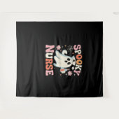 Spooky Nurse Classic T - Shirt_1 Wandteppich (Vorderseite (Horizontal))