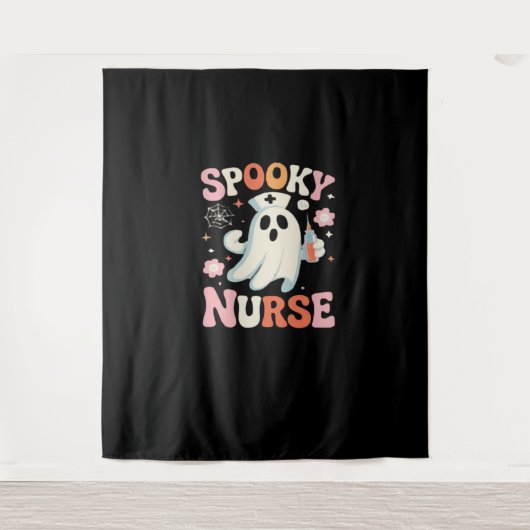 Spooky Nurse Classic T - Shirt_1 Wandteppich (Vorderseite)