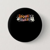 Spooky Nurse Classic T-Shirt Button (Vorderseite)