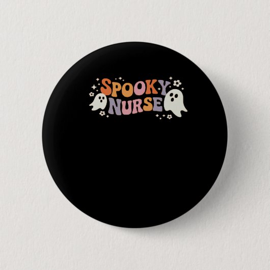 Spooky Nurse Classic T-Shirt Button (Vorderseite)
