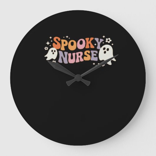 Spooky Nurse Classic T - Shirt Große Wanduhr (Vorderseite)