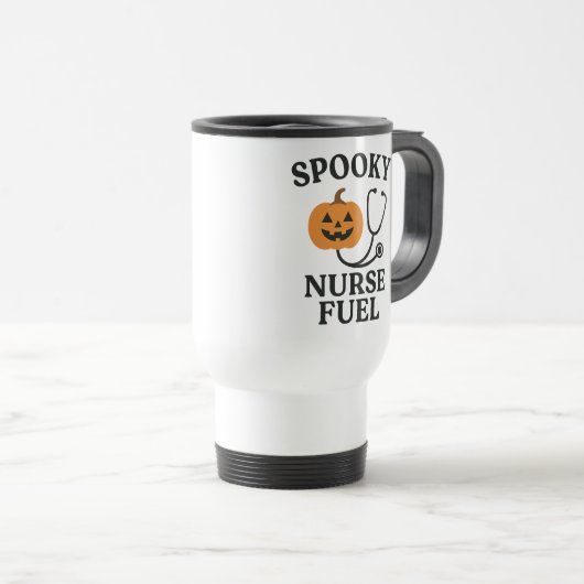 Spooky Nurse Fuel Tasse | Weihnachtskaffee (VorderseiteRechts)