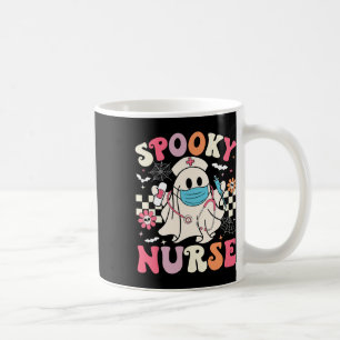 Spooky Nurse Ghost Halloween Niedlich Groovy Nursi Kaffeetasse