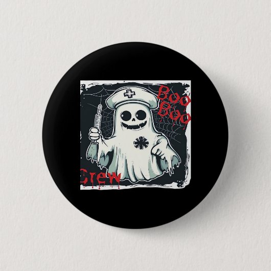 Spooky Nurse Ghost Spuk Hospital Crew Ghosting N Button (Vorderseite)
