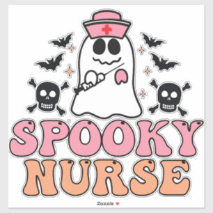 Spooky Nurse Halloween Kostüm Eerie Elegante Aufkleber