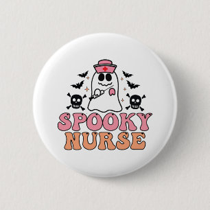 Spooky Nurse Halloween Kostüm Eerie Elegante Button