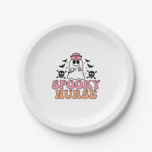 Spooky Nurse Halloween Kostüm Eerie Elegante Pappteller