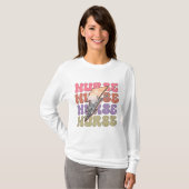 Spooky Nurse Halloween Long Sleeve T-Shirt (Vorne ganz)