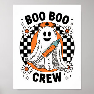 Spooky Nurse Halloween Niedlichen Spitzenghost Boo Poster