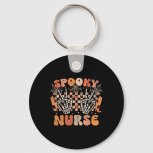 Spooky Nurse Halloween Skeleton Kostüm Retro Groo Schlüsselanhänger