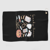 Spooky Nurse Life Oversifizierter T - Shirt Golfhandtuch (Horizontal)