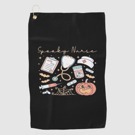 Spooky Nurse Life Oversifizierter T - Shirt Golfhandtuch (Vorderseite)