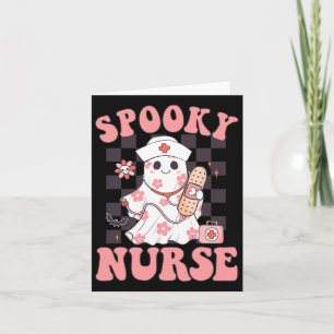Spooky Nurse Niedlich Ghost Nurse Groovy Hallow Karte