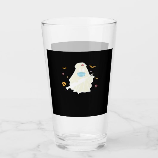 Spooky Nurse Practitioner Cute Halloween Oversized Glas (Vorderseite)