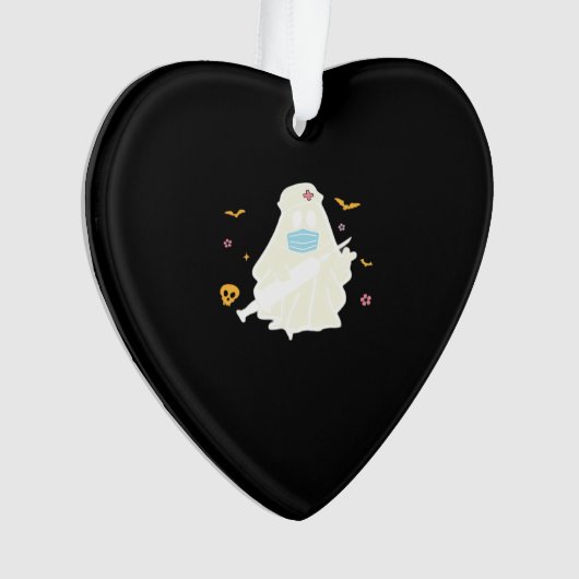 Spooky Nurse Practitioner Cute Halloween Oversized Ornament (Vorderseite)