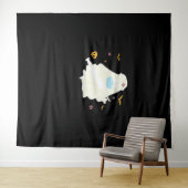 Spooky Nurse Practitioner Niedlich Halloween Overs Wandteppich (Beispiel (Horizontal))