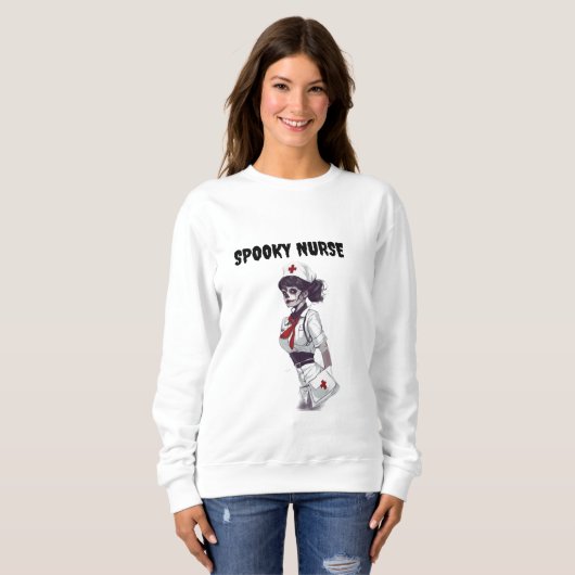 SPOOKY NURSE SWEATSHIRT (Vorne ganz)