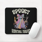 Spooky Occupational Therapist Ghost Floral Hallowe Mousepad (Mit Mouse)