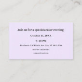 Spooky Office Halloween-Party Essentials Visitenkarte (Rückseite)