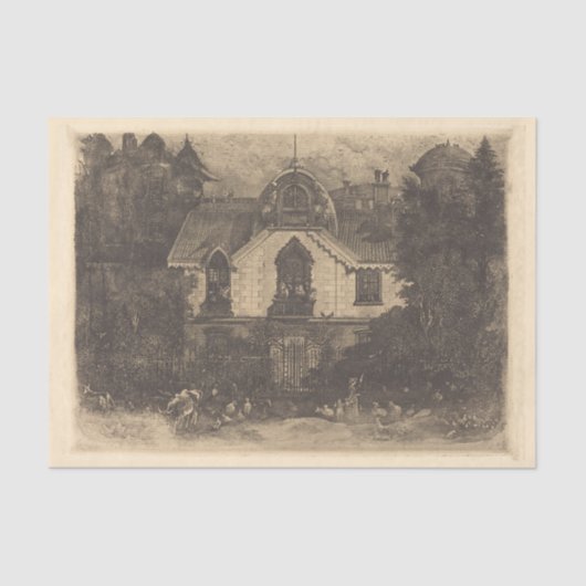 Spooky Old Church Seidenpapier (Vorderseite)