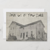 Spooky Old Distressed Spuk Halloween House Einladung (Vorderseite)