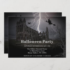 Spooky Old Ruins Halloween-Party Einladung