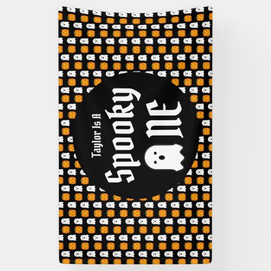 Spooky One 1. Geburtstag Banner (Vertikal)