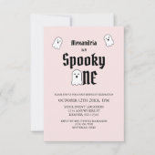 Spooky One 1. Geburtstag Einladung (Vorderseite)